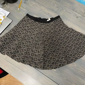 Hem & Thread Wool Blend Skirt | Size M | A-Line Diamond Knit Mini